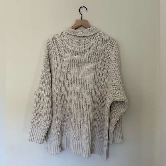 AERIE Chunky Knit Oversized Cowl Neck Sweater - Picture 9 of 9